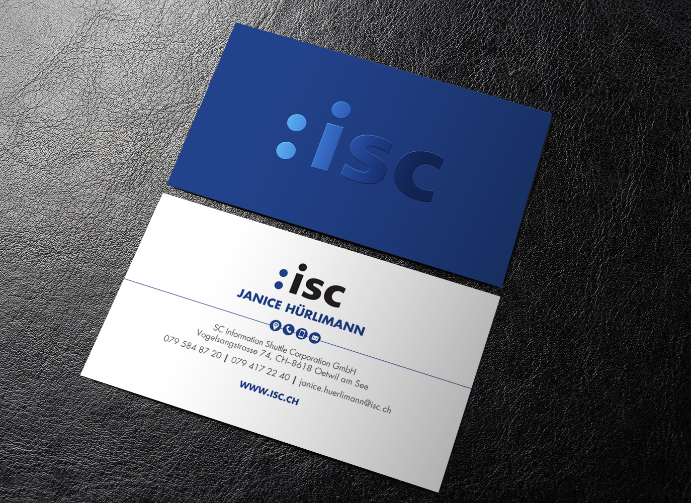 Design de Carte de Visite par chandrayaan.creative pour ISC Information Shuttle Corportion GmbH | Design #27343128