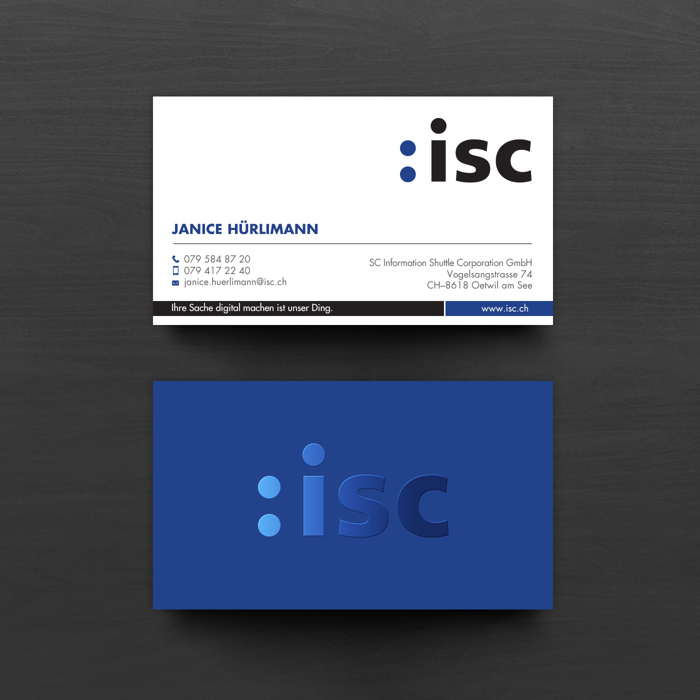 Design de Carte de Visite par chandrayaan.creative pour ISC Information Shuttle Corportion GmbH | Design #27343129