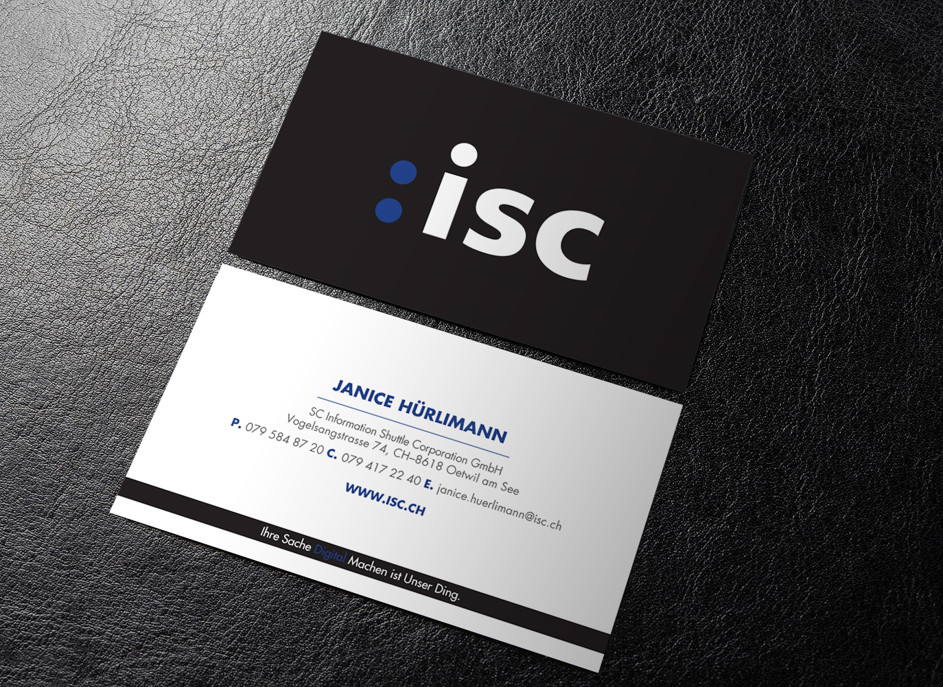 Design de Carte de Visite par chandrayaan.creative pour ISC Information Shuttle Corportion GmbH | Design #27343132