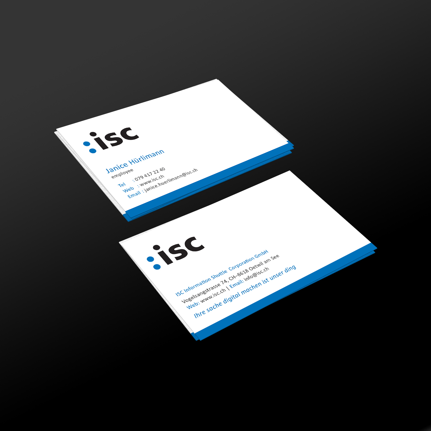 Design de Carte de Visite par Creative Jiniya pour ISC Information Shuttle Corportion GmbH | Design #27346071