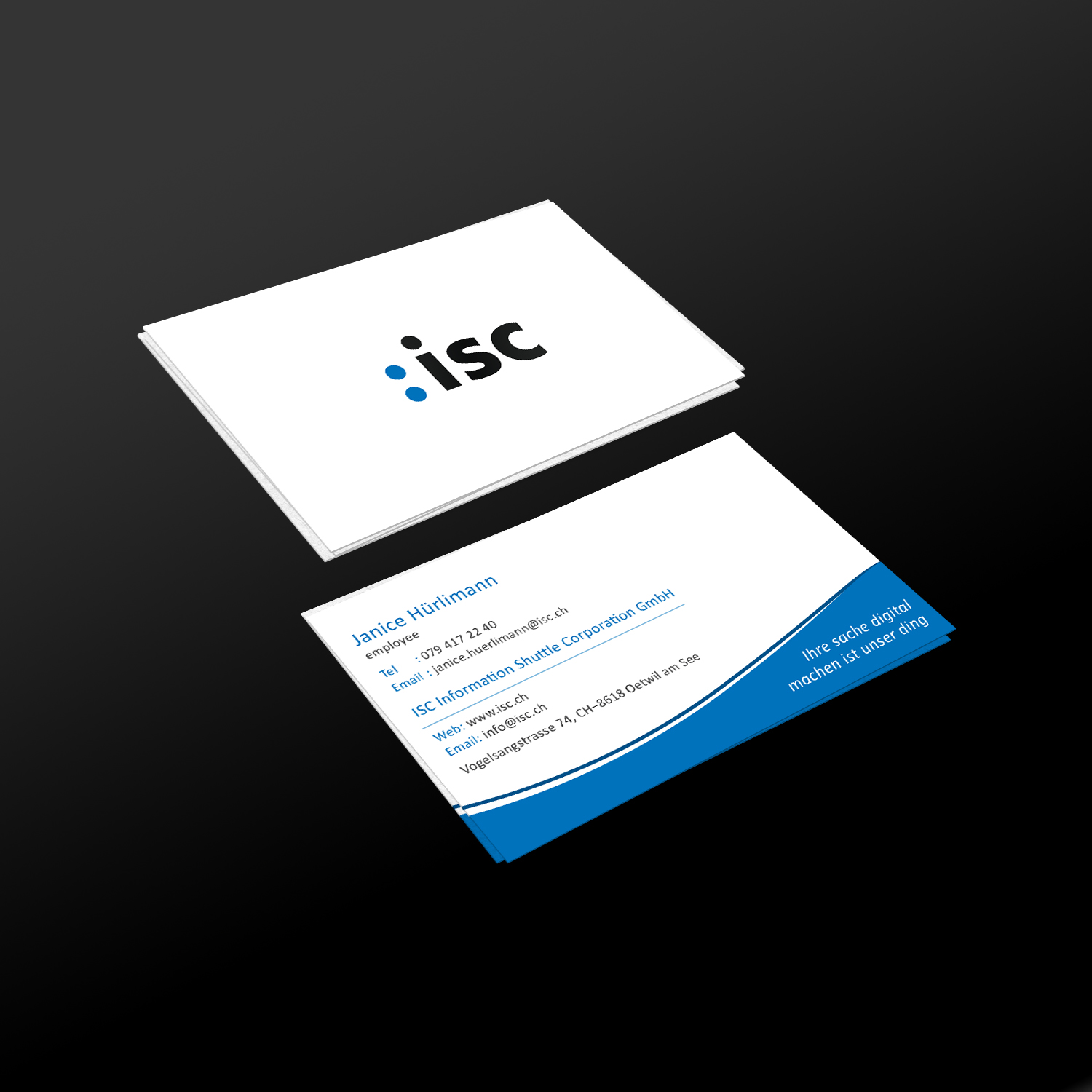 Design de Carte de Visite par Creative Jiniya pour ISC Information Shuttle Corportion GmbH | Design #27346072