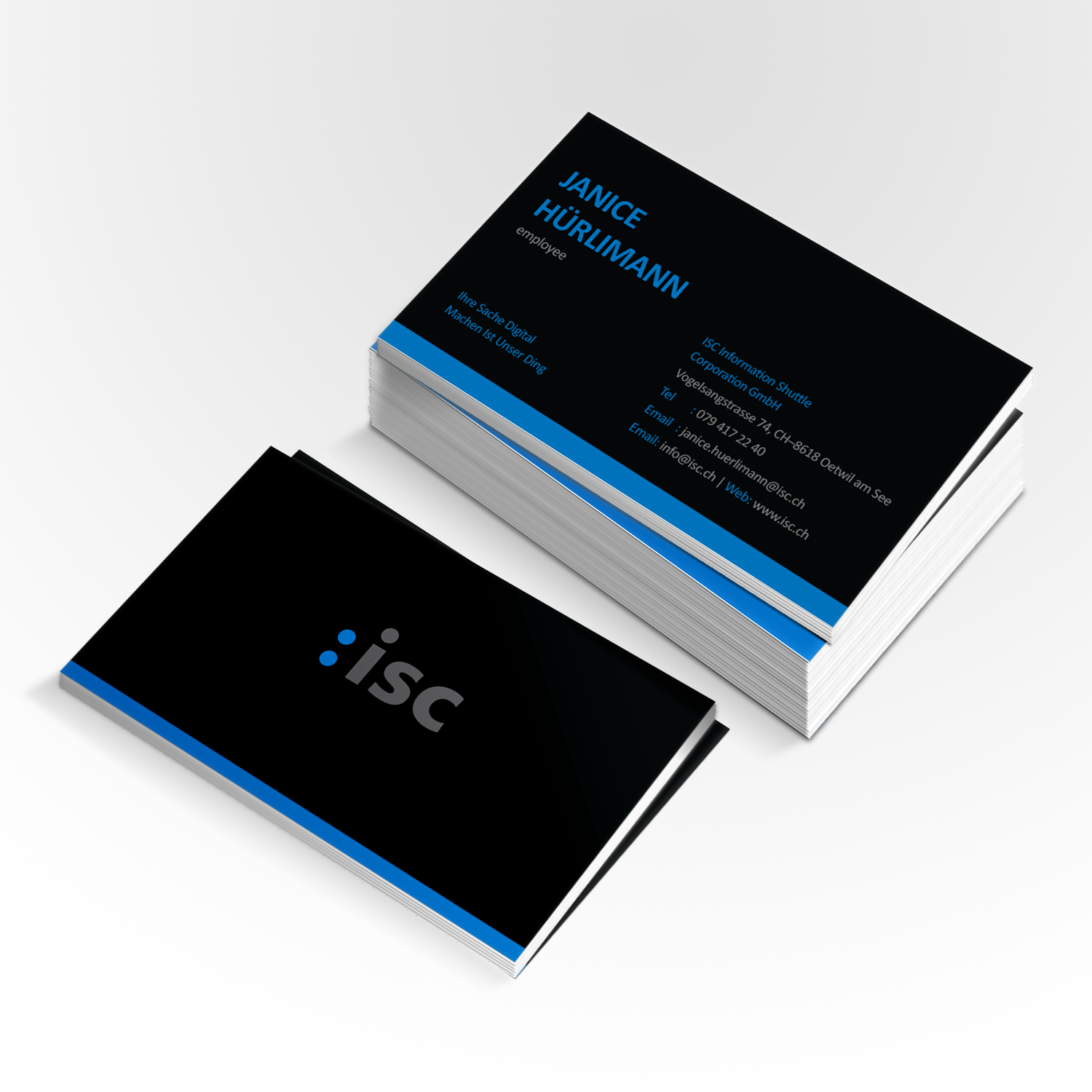 Design de Carte de Visite par Creative Jiniya pour ISC Information Shuttle Corportion GmbH | Design #27346073