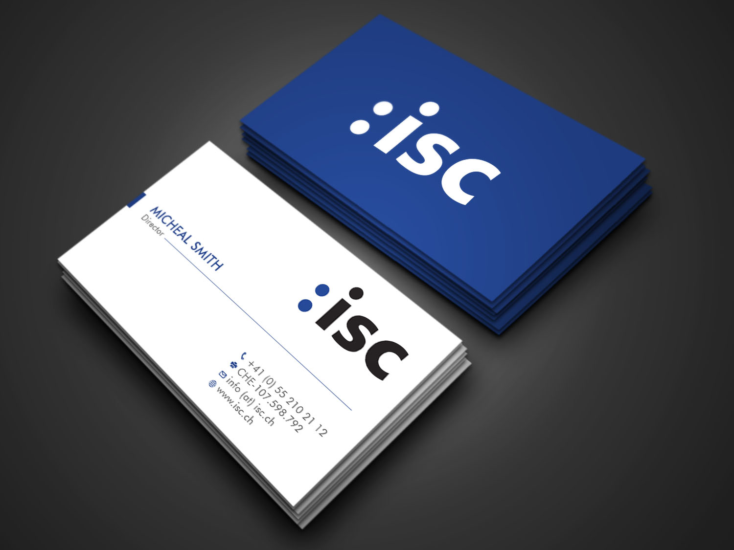 Business Card Design by Tripti Ranjan Gain for ISC Information Shuttle Corportion GmbH | Design #27342539