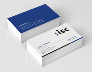Diseño de Tarjeta de Presentación por mushfico para ISC Information Shuttle Corportion GmbH | Diseño #27342619