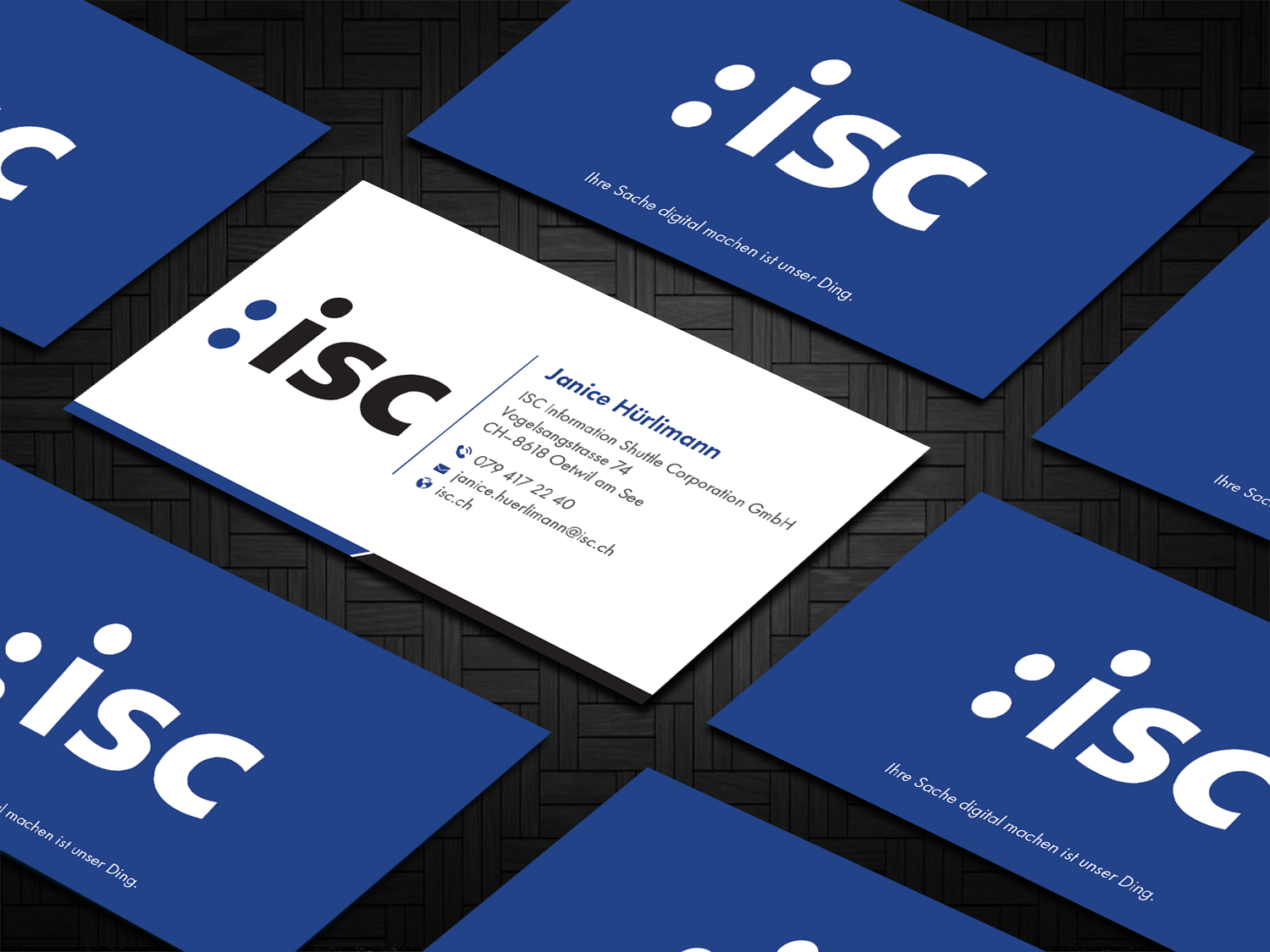 Design de Carte de Visite par DesignShout pour ISC Information Shuttle Corportion GmbH | Design #27339897