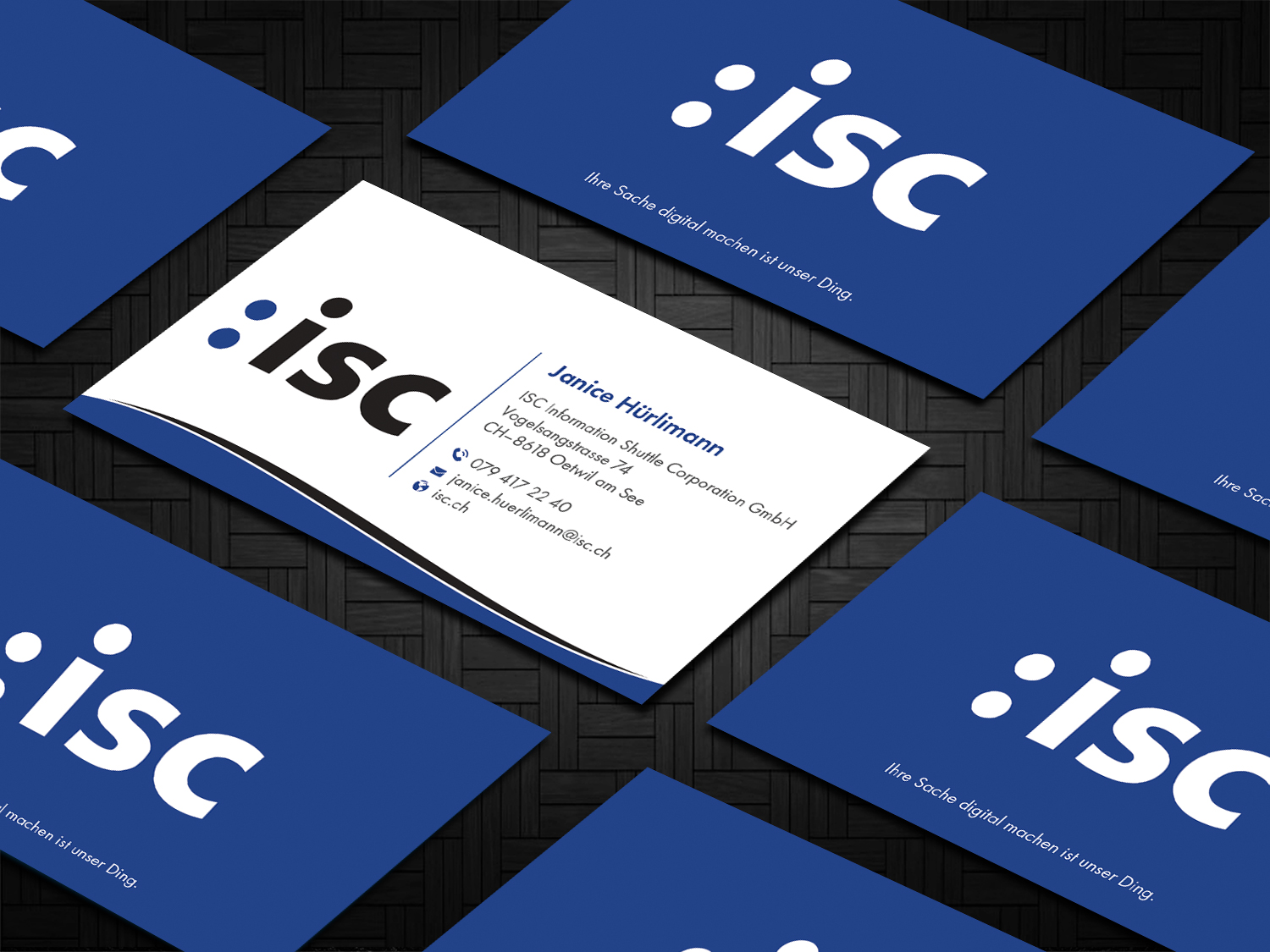 Design de Carte de Visite par DesignShout pour ISC Information Shuttle Corportion GmbH | Design #27339898