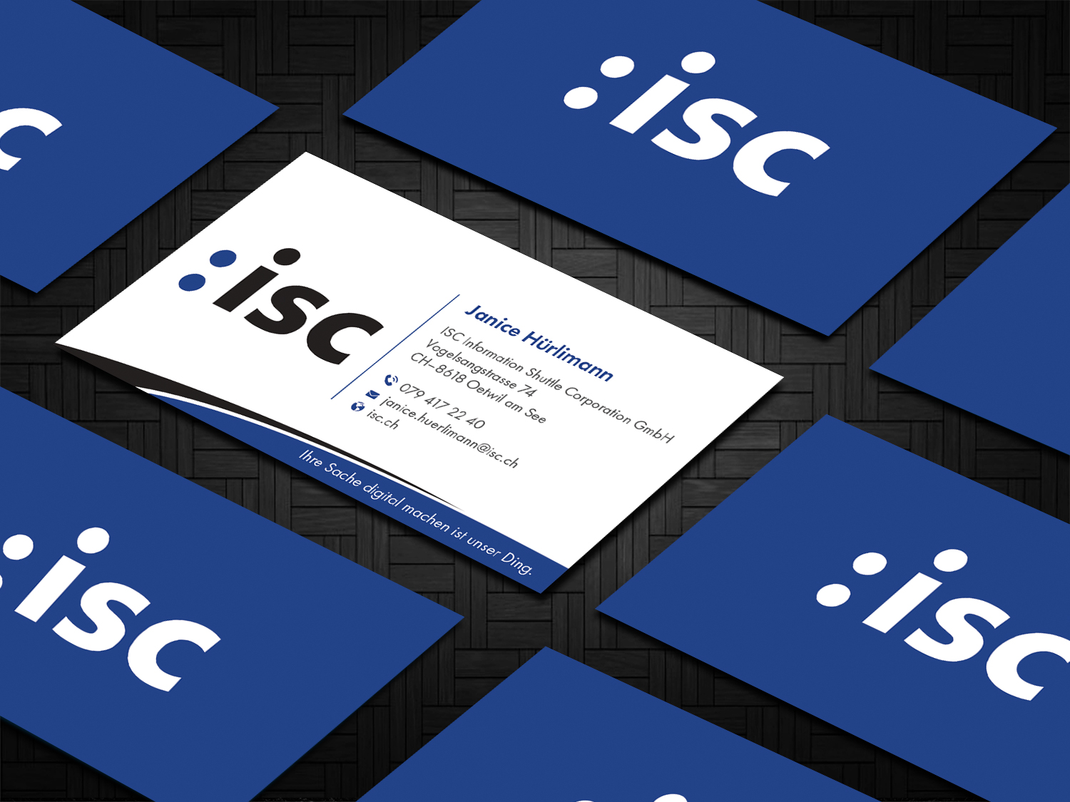Design de Carte de Visite par DesignShout pour ISC Information Shuttle Corportion GmbH | Design #27339920