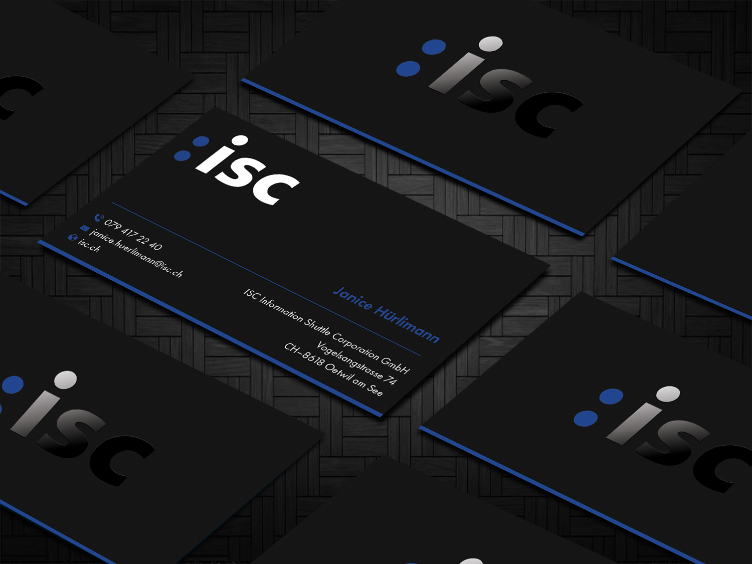 Business Card Design by DesignShout for ISC Information Shuttle Corportion GmbH | Design #27339980