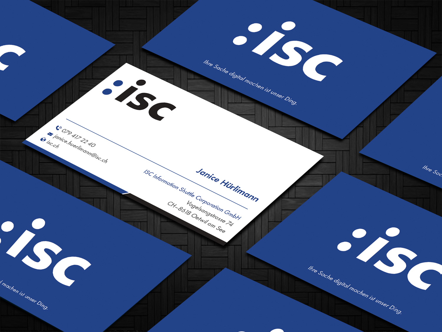 Design de Carte de Visite par DesignShout pour ISC Information Shuttle Corportion GmbH | Design #27339987