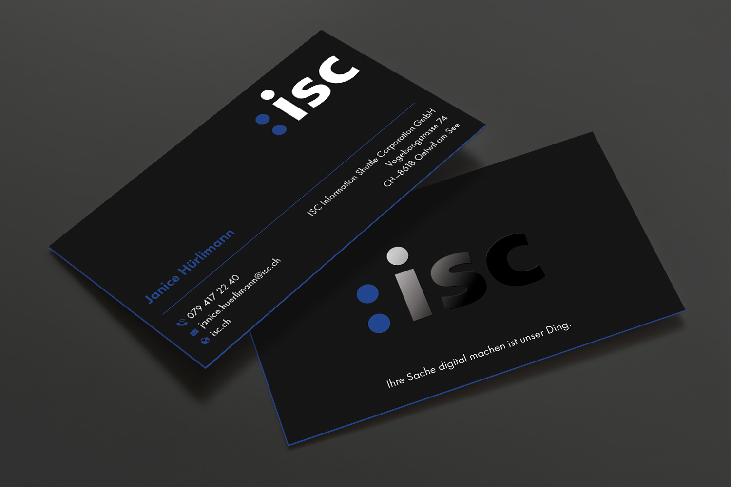 Design de Carte de Visite par DesignShout pour ISC Information Shuttle Corportion GmbH | Design #27343316