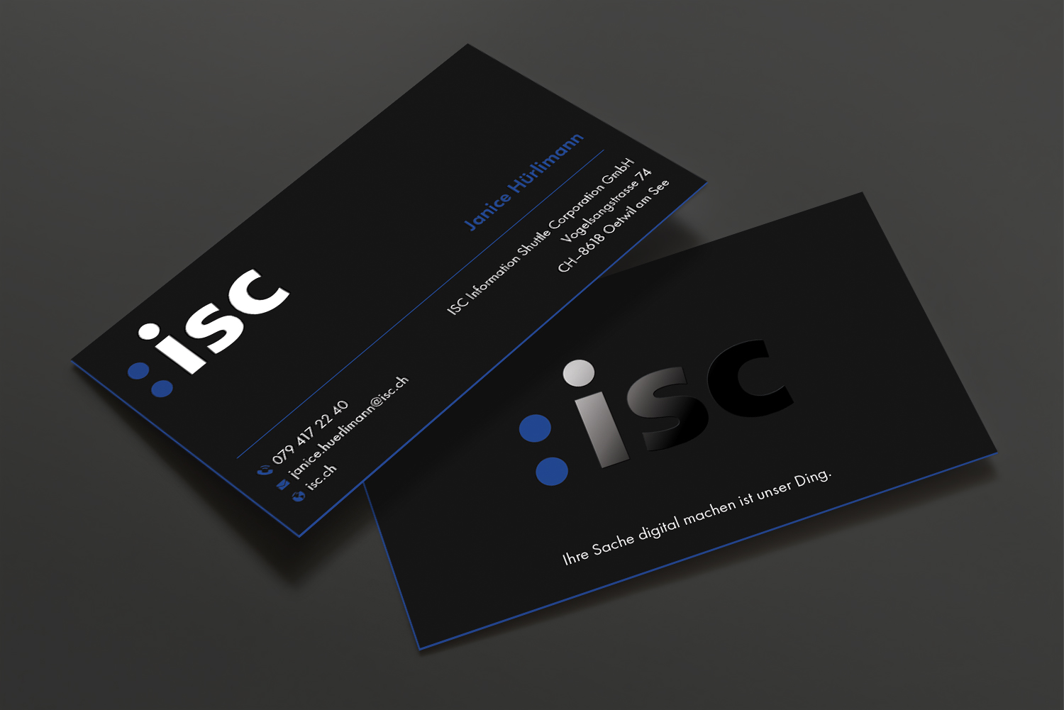 Diseño de Tarjeta de Presentación por DesignShout para ISC Information Shuttle Corportion GmbH | Diseño #27343317