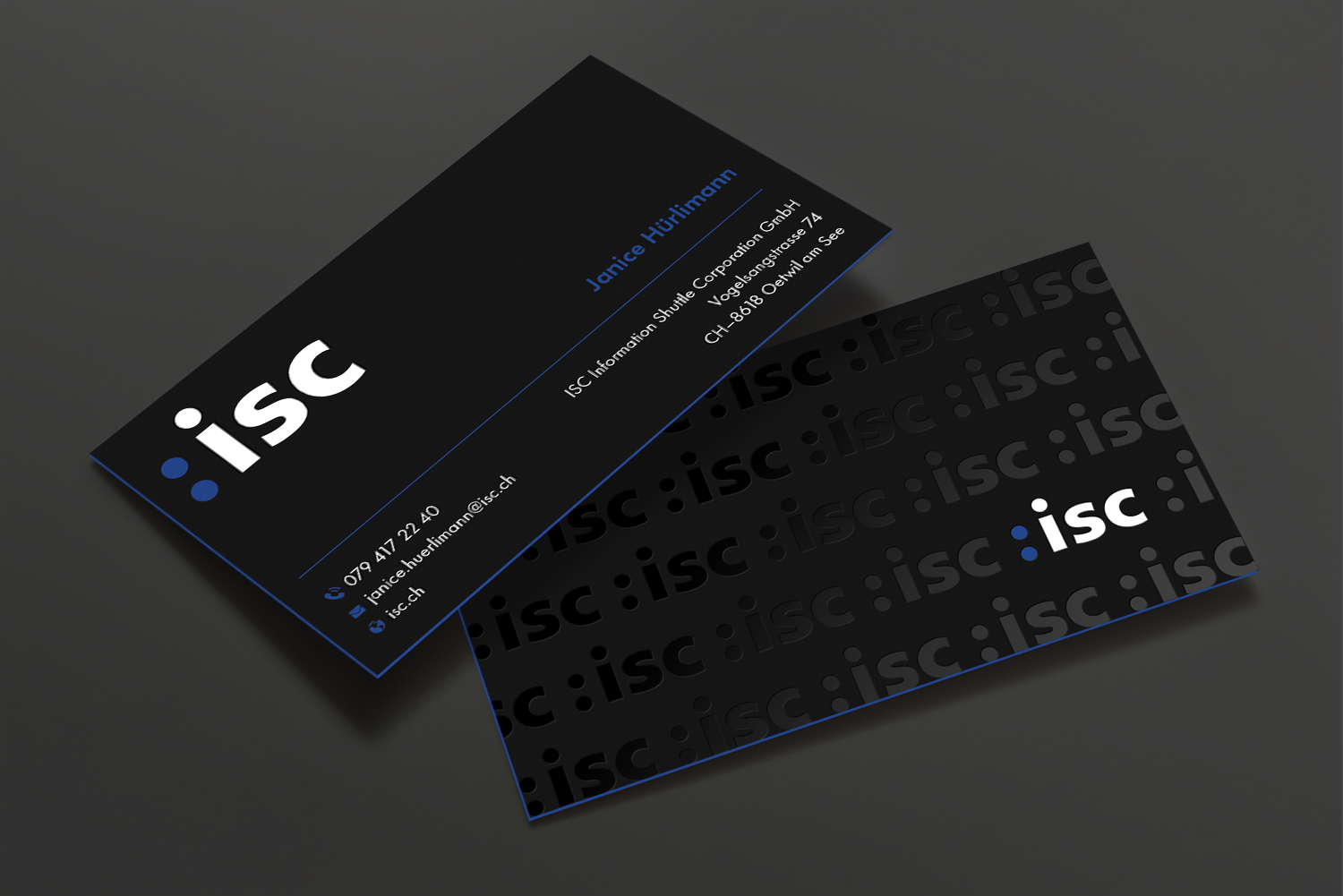 Visitenkarten-Design von DesignShout für ISC Information Shuttle Corportion GmbH | Design #27343348