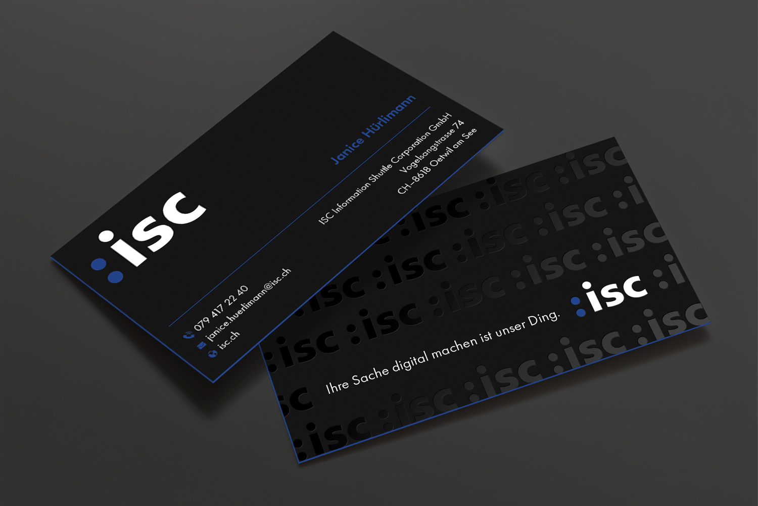 Design de Carte de Visite par DesignShout pour ISC Information Shuttle Corportion GmbH | Design #27343371
