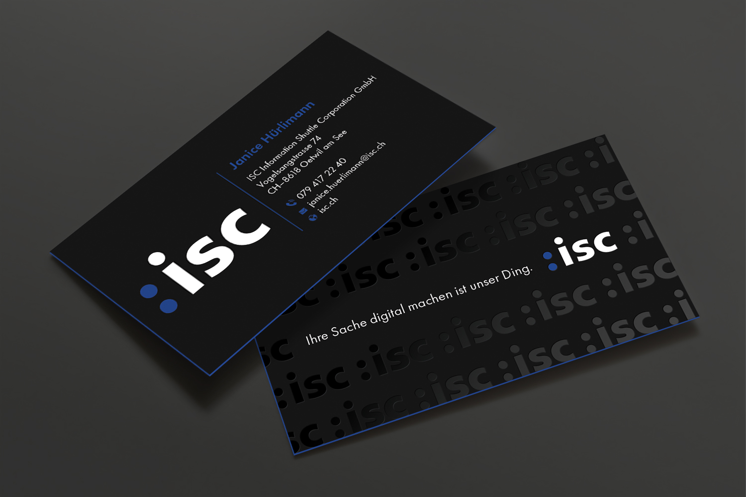 Design de Carte de Visite par DesignShout pour ISC Information Shuttle Corportion GmbH | Design #27343404