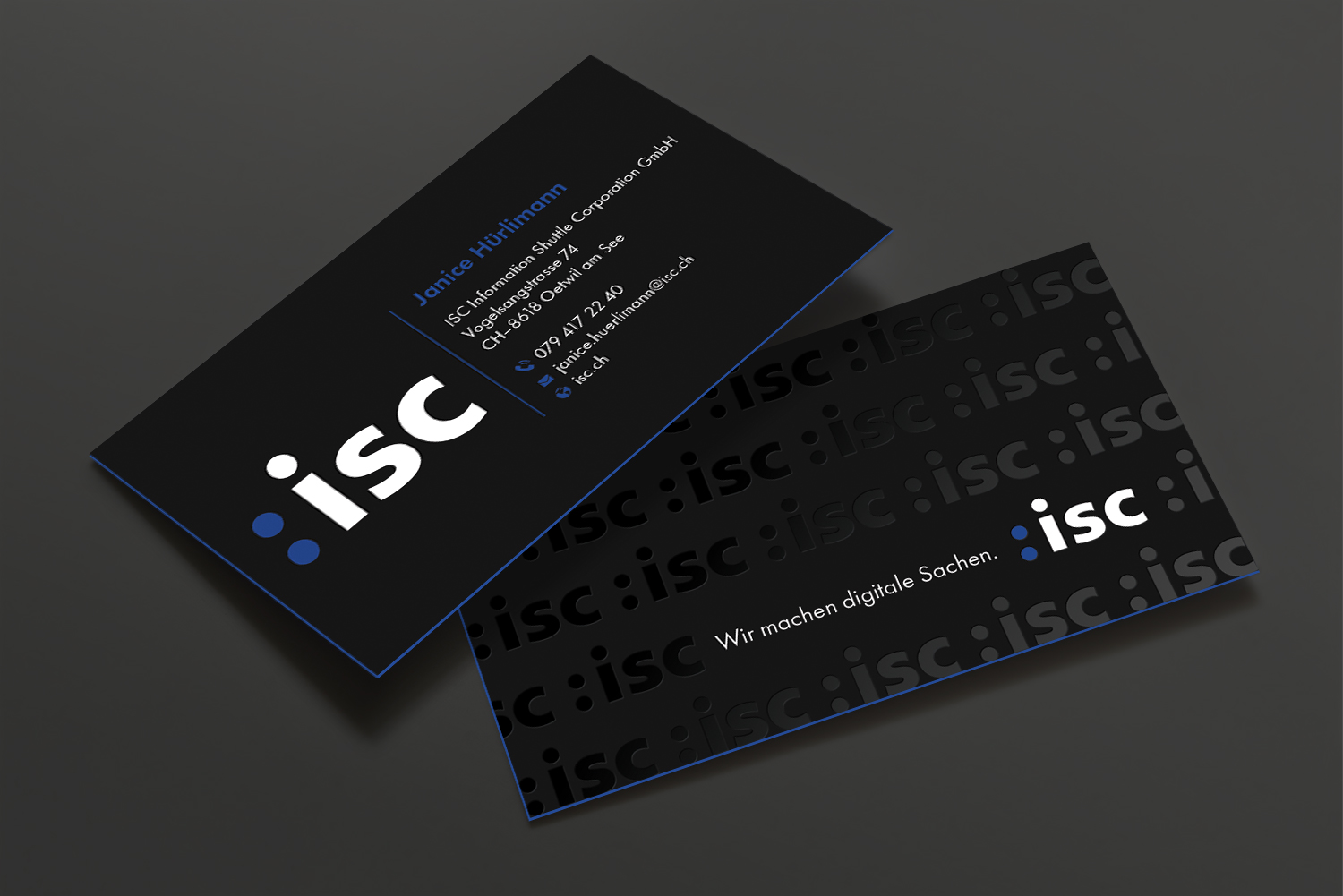 Design de Carte de Visite par DesignShout pour ISC Information Shuttle Corportion GmbH | Design #27344927