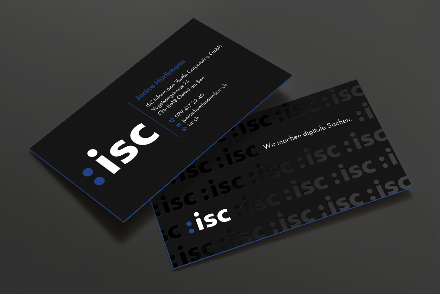 Diseño de Tarjeta de Presentación por DesignShout para ISC Information Shuttle Corportion GmbH | Diseño: #27344989