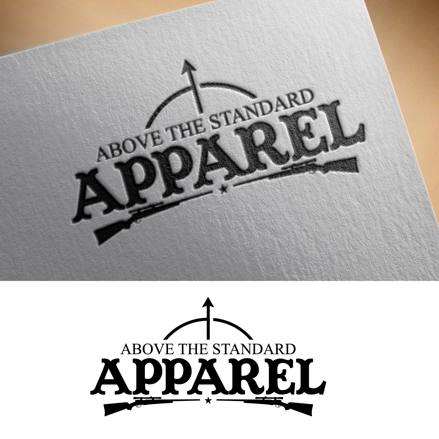 Logo Design by GODDREAMCREATION for Above the standard apparel  | Design #27339441
