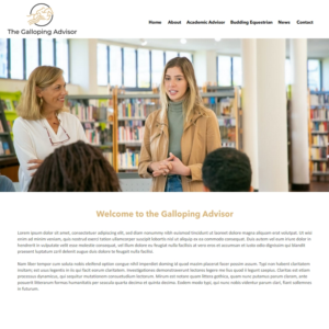 "The Galloping Advisor", a Higher Ed blogger,  would like  a wordpress design | WordPress-Design von -Marc-