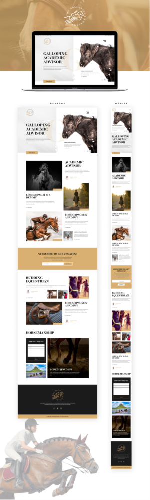 "The Galloping Advisor", a Higher Ed blogger,  would like  a wordpress design | WordPress-Design von Hazan Shaw