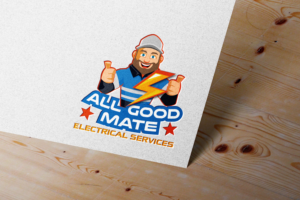 ALL GOOD MATE Electrical Services | Logo Design by Aaaron