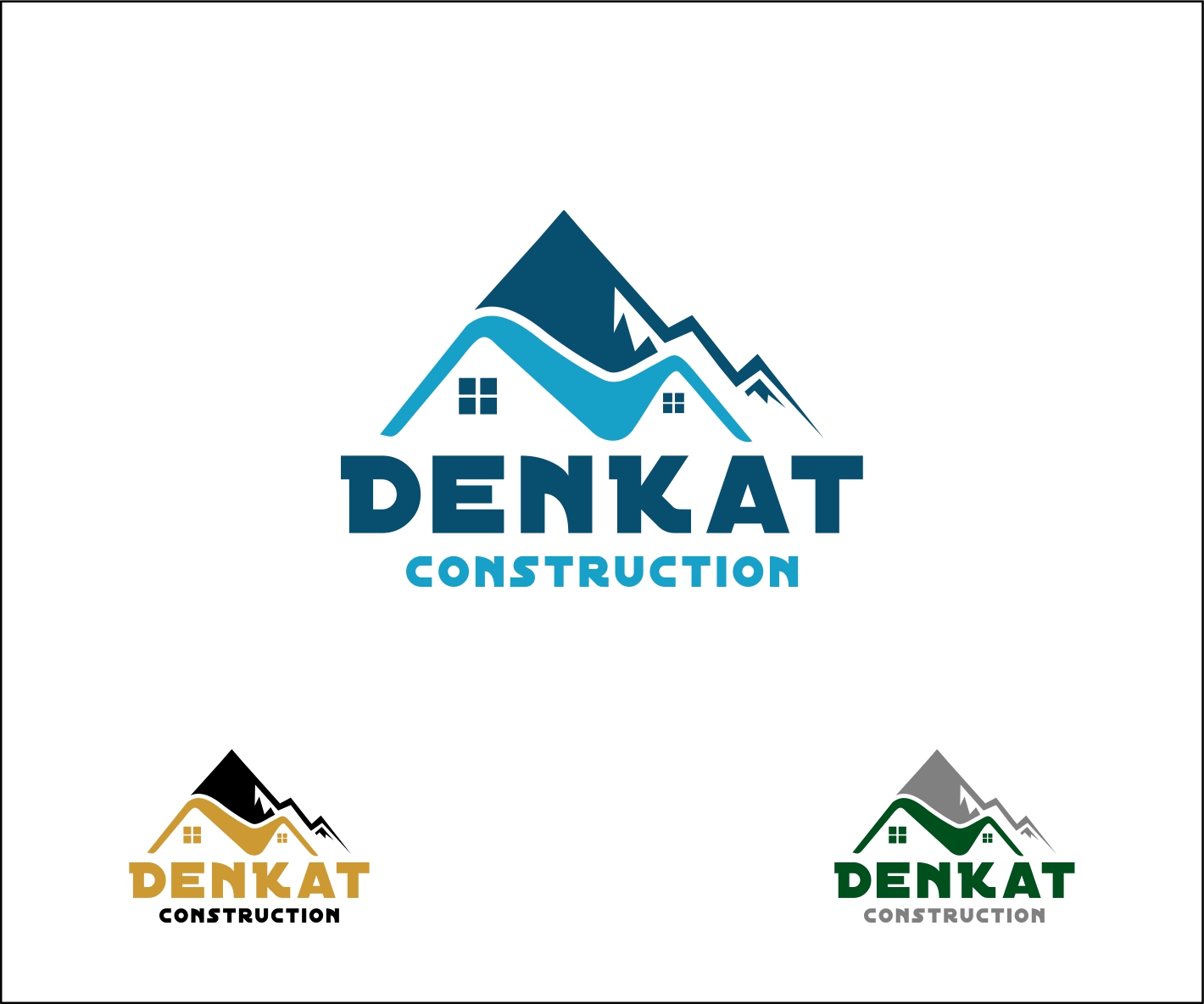 Logo Design by Andrei D for DenKat Construction | Design #27340214