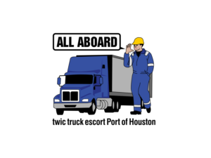 (All aboard) echoing out of that man’s mouth  . Twic Truck and Escort Port in Houston | Logo-Design von BNdesigner