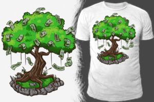 Money trees T-shirt design | T-Shirt-Design von Falih A