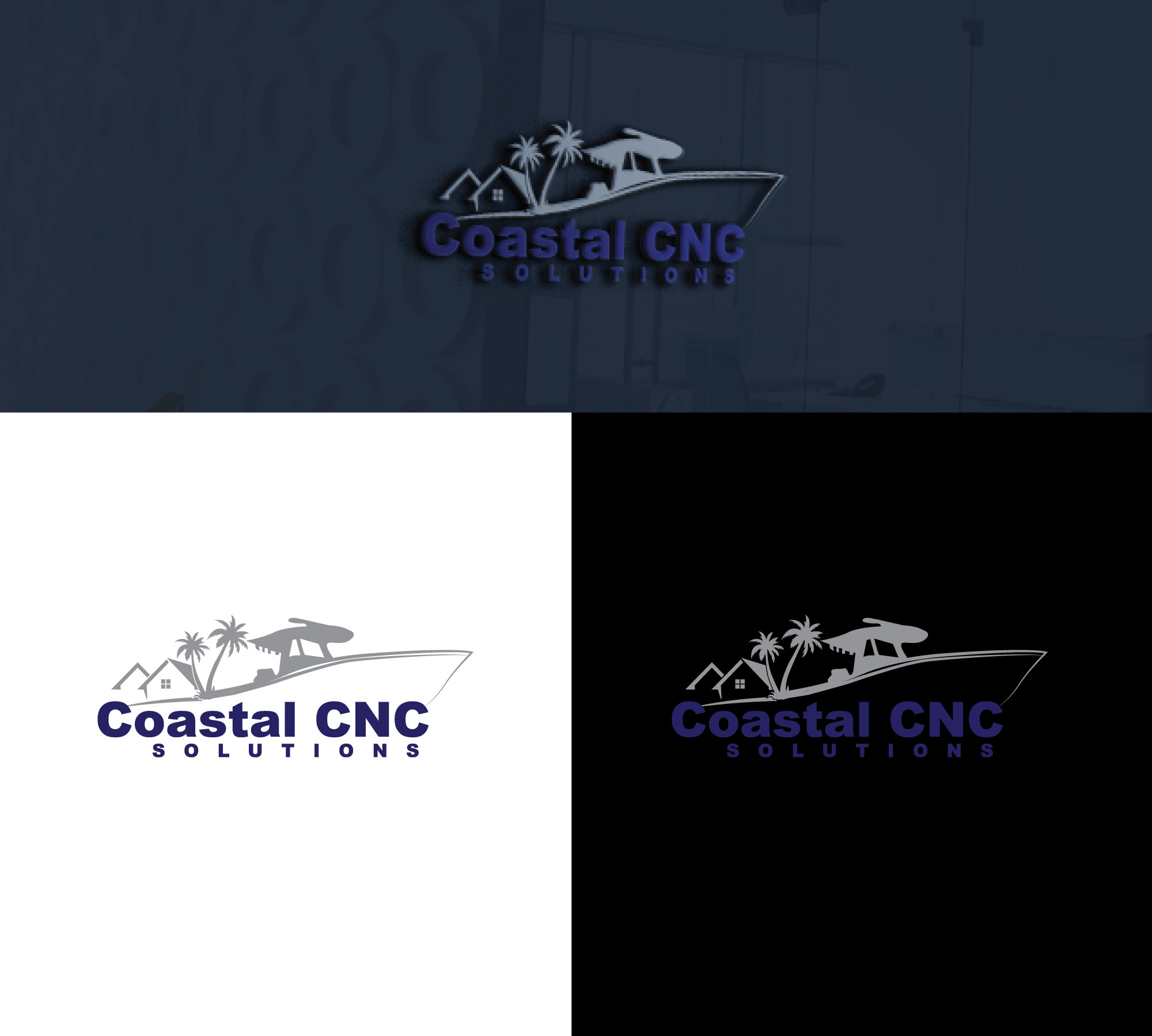 Logo Design by RRR Design for Coastal CNC Customs | Design #27345975