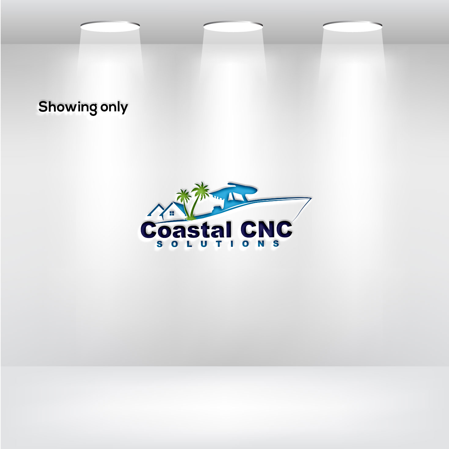 Logo Design by RRR Design for Coastal CNC Customs | Design #27345976
