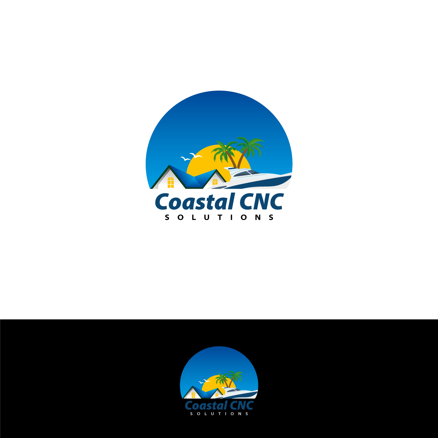 Logo Design by Vic for Coastal CNC Customs | Design #27343582