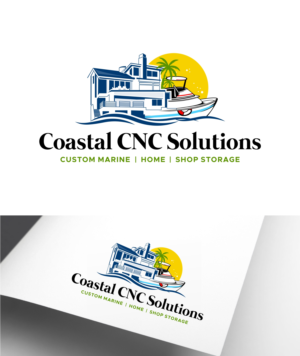 Coastal CNC Solutions | Logo Design by ZeneFashions