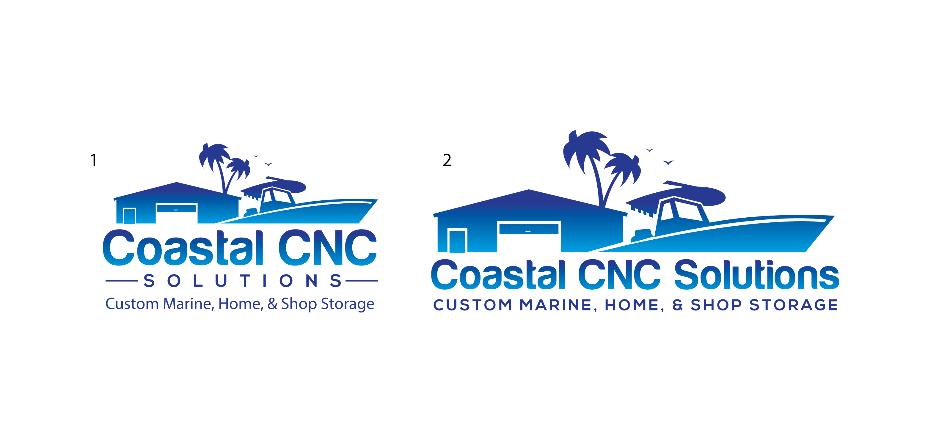 Logo Design by geni for Coastal CNC Customs | Design #27346433