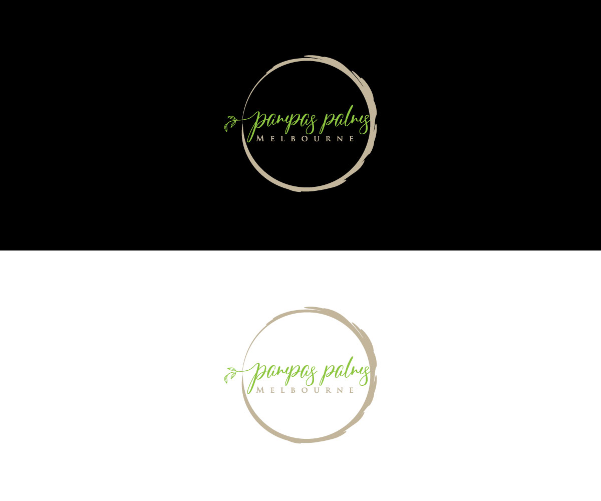 Logo-Design von Luckey yaari für Pampas Palms Melbourne  | Design #27365181