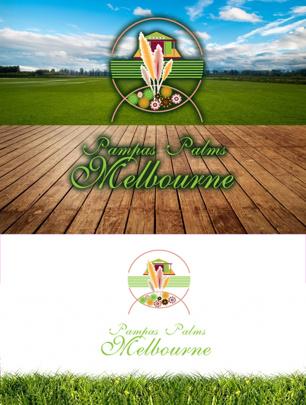 Logo Design by Wonderful design for Pampas Palms Melbourne  | Design #27377775
