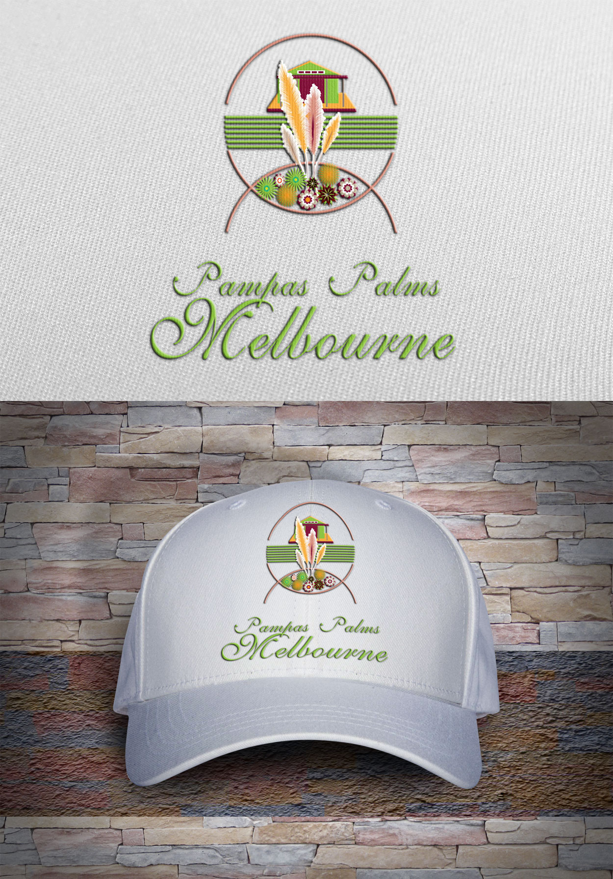 Logo Design by Wonderful design for Pampas Palms Melbourne  | Design #27377777