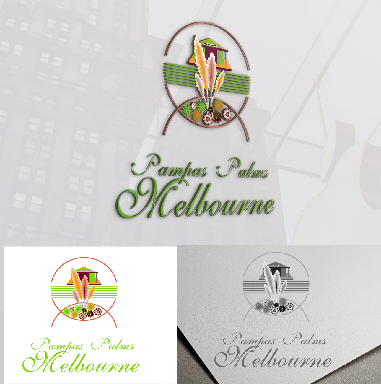 Logo Design by Wonderful design for Pampas Palms Melbourne  | Design #27377779