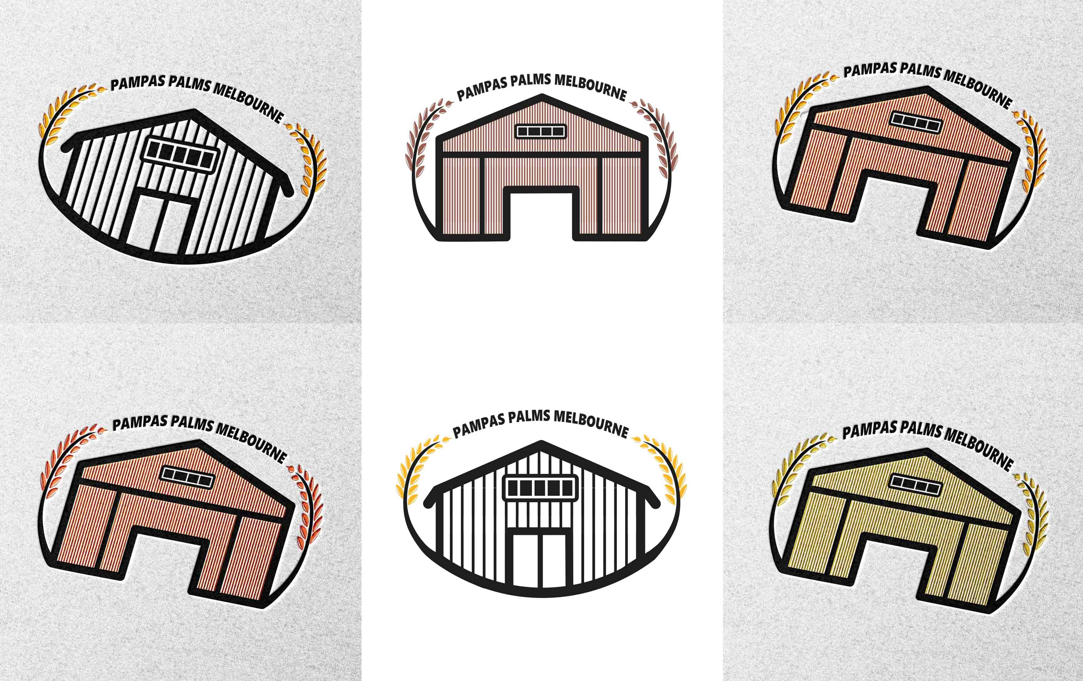 Logo Design by mg.art for Pampas Palms Melbourne  | Design #27346690