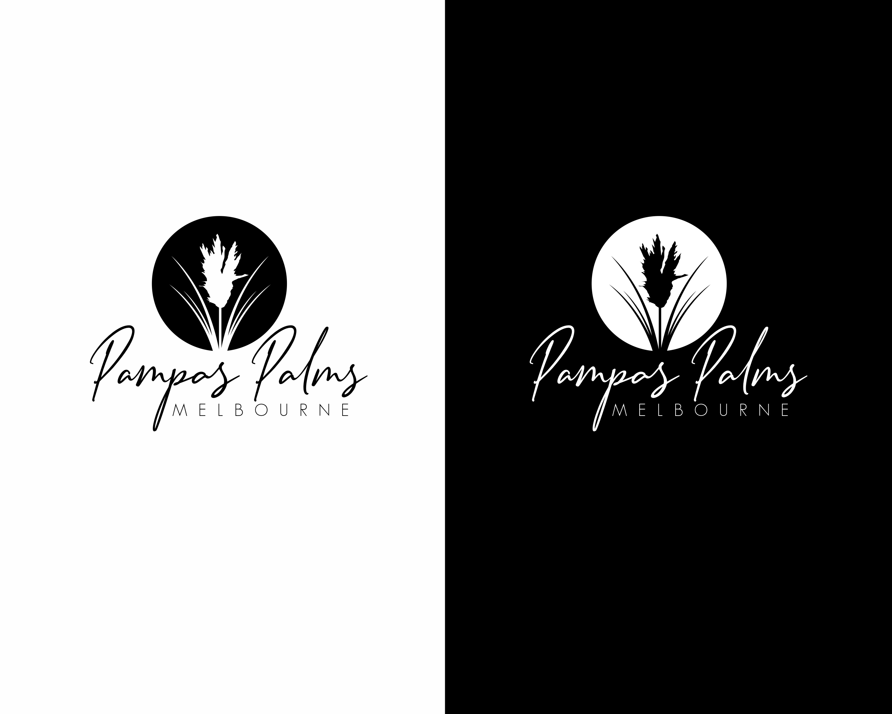 Logo-Design von Madush_D für Pampas Palms Melbourne  | Design #27358527