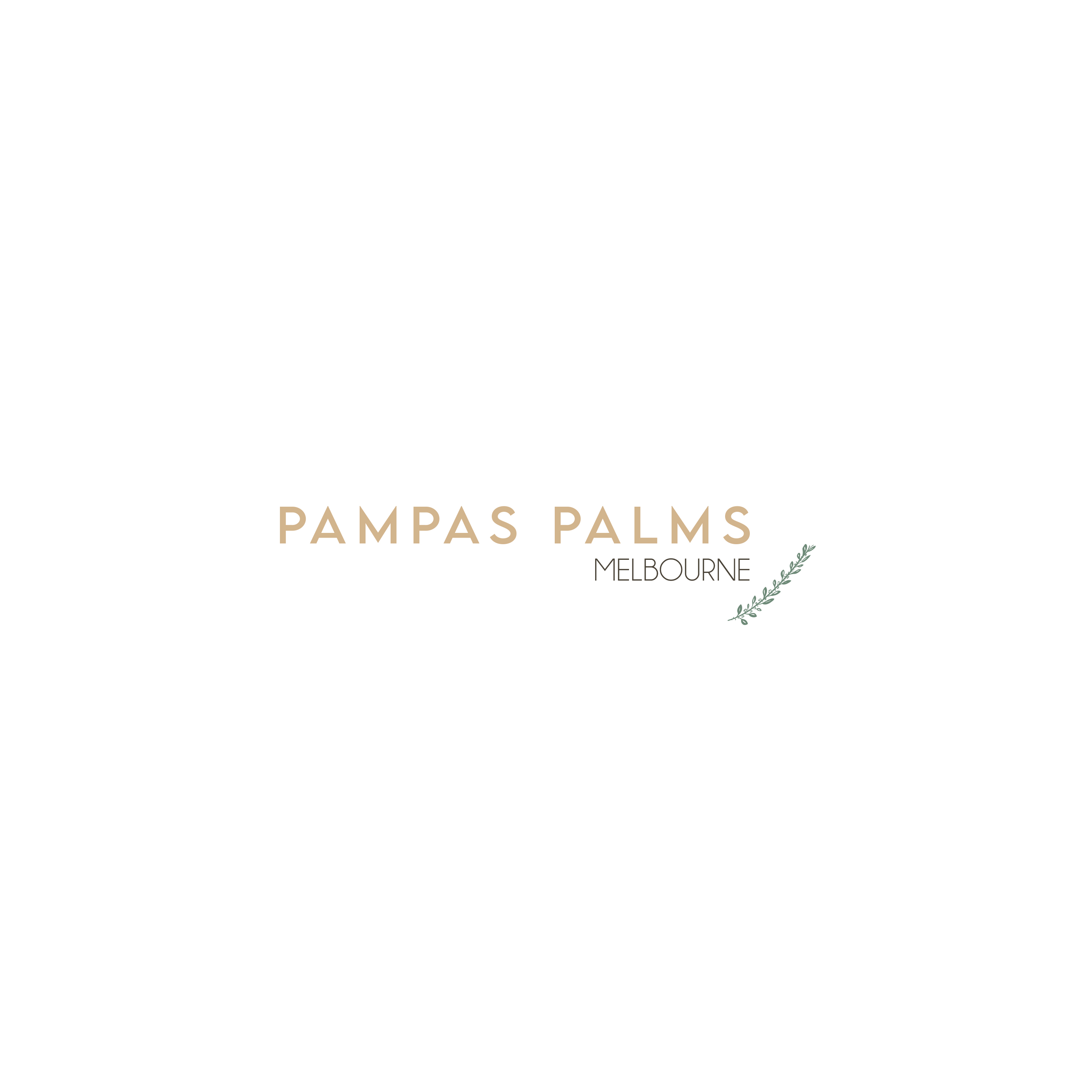 Logo Design by Briana Rae Designs for Pampas Palms Melbourne  | Design #27350541