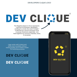 Logo Design by ILLUSTRATOR PRO for Dev Clique | Design #27384507