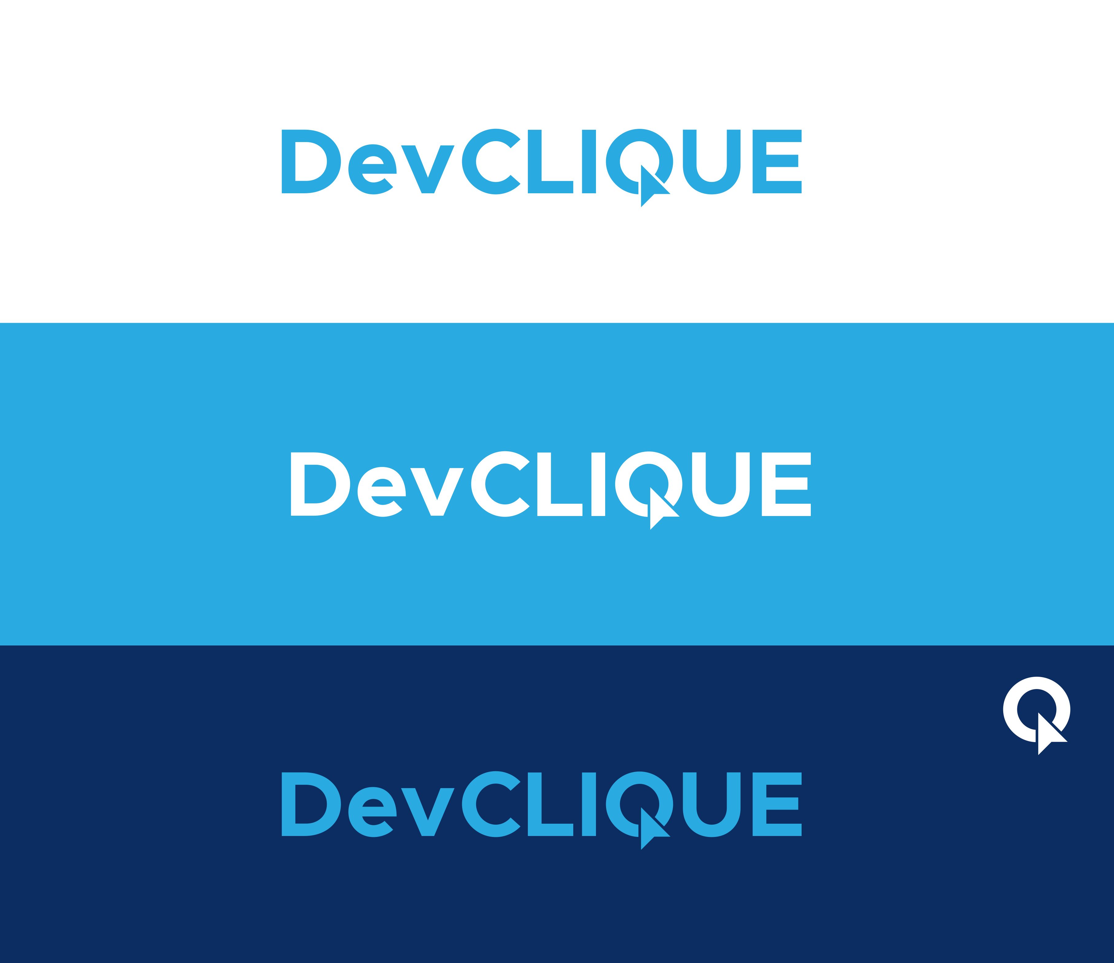 Logo Design by RAN MEI JS for Dev Clique | Design #27367052