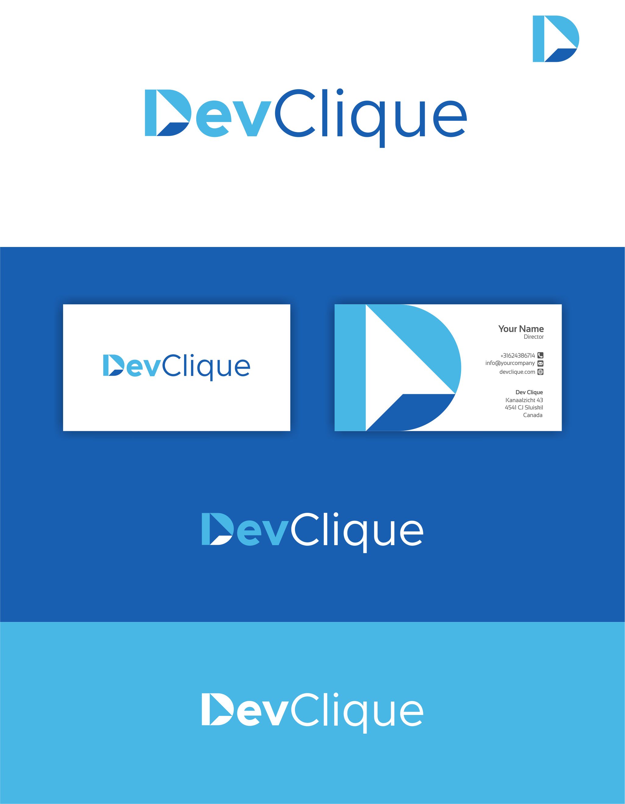 Logo Design by RAN MEI JS for Dev Clique | Design #27367157