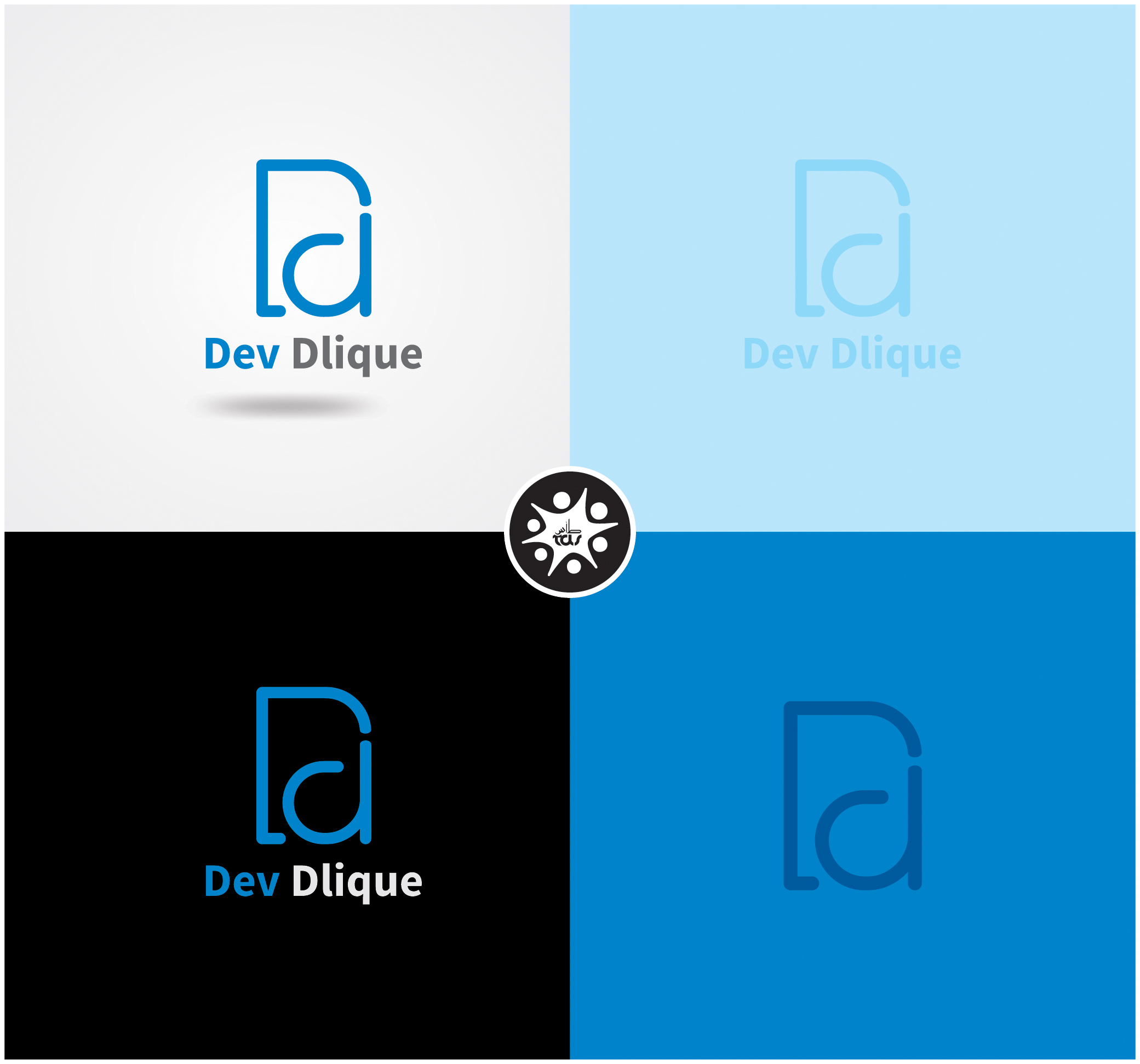 Logo Design by Tuba Art Studio. IZ (IMRAN ZW) for Dev Clique | Design #27358503