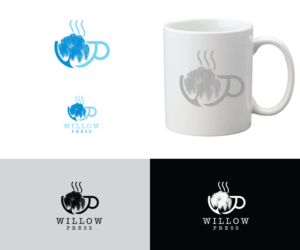no text in logo except name - Willow Press | Logo Design by Iris 3