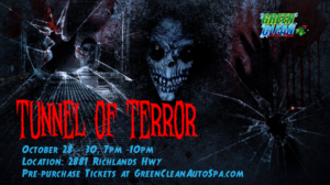 Tunnel of Terror - Haunted car wash express tunnel event! | Graphic Design by vectoradics
