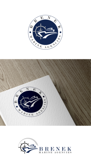 Logo Design by 3Guys for Brenek Marine Agencies | Design: #27346944