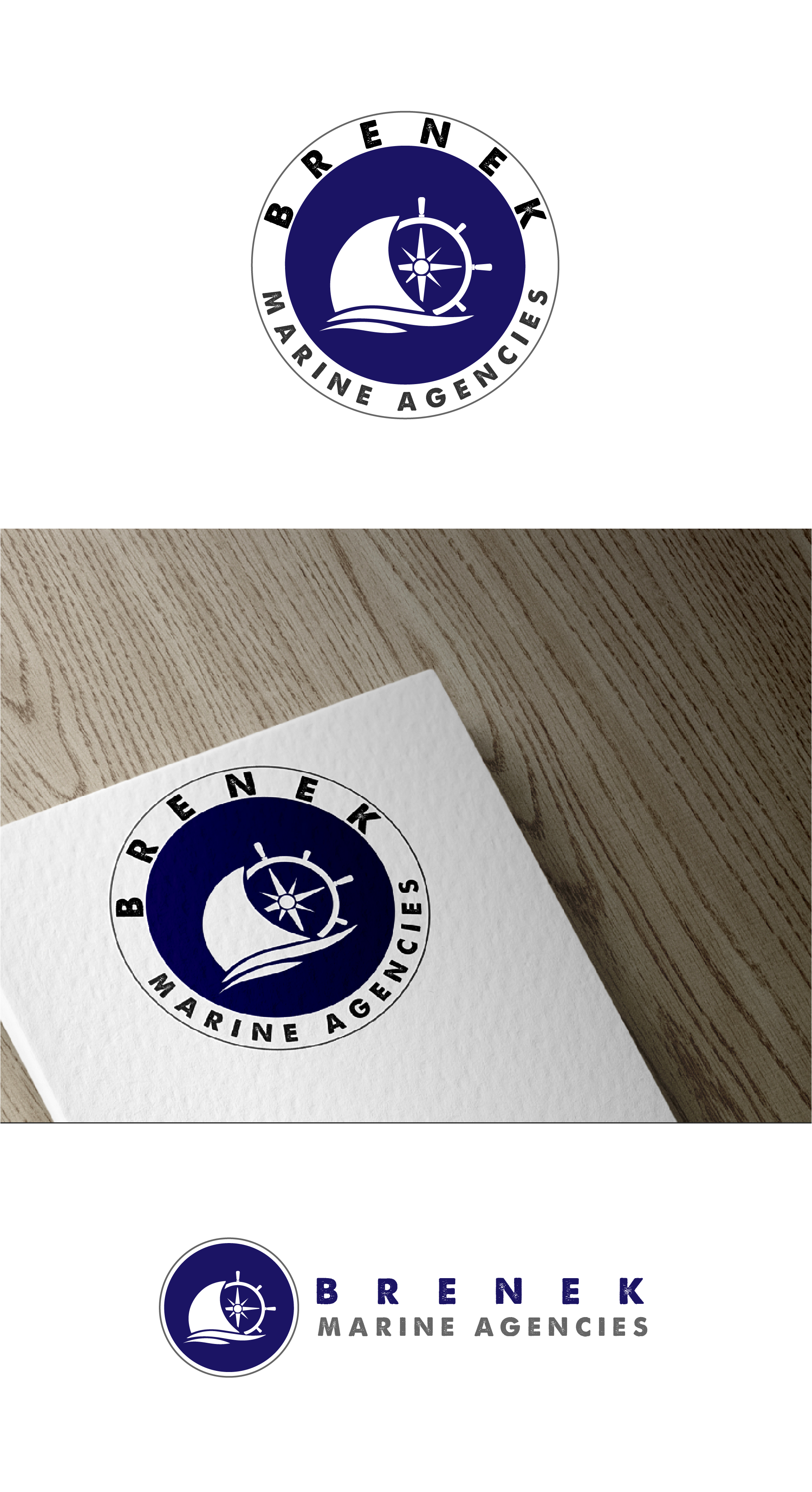 Diseño de Logo por 3Guys para Brenek Marine Agencies | Diseño #27349542