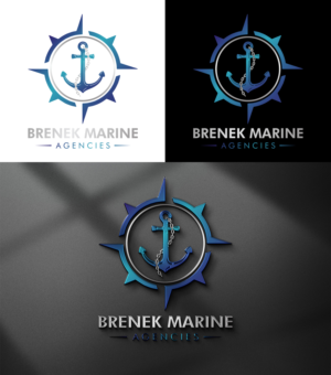 Logo Design by RK CREATIVE for Brenek Marine Agencies | Design: #27356776