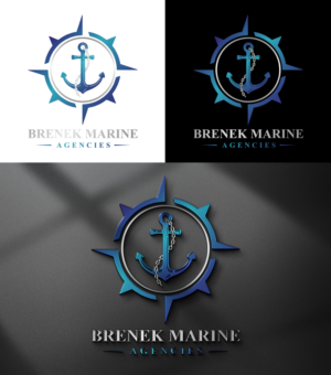 Logo Design by RK CREATIVE for Brenek Marine Agencies | Design #27357905