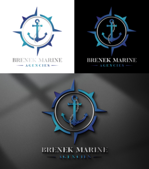 Logo Design by RK CREATIVE for Brenek Marine Agencies | Design: #27357906